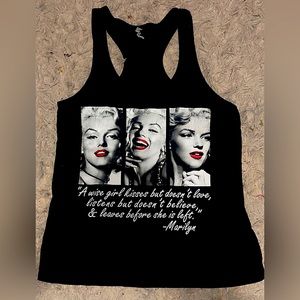 Marilyn Monroe quoted Black Tank Top